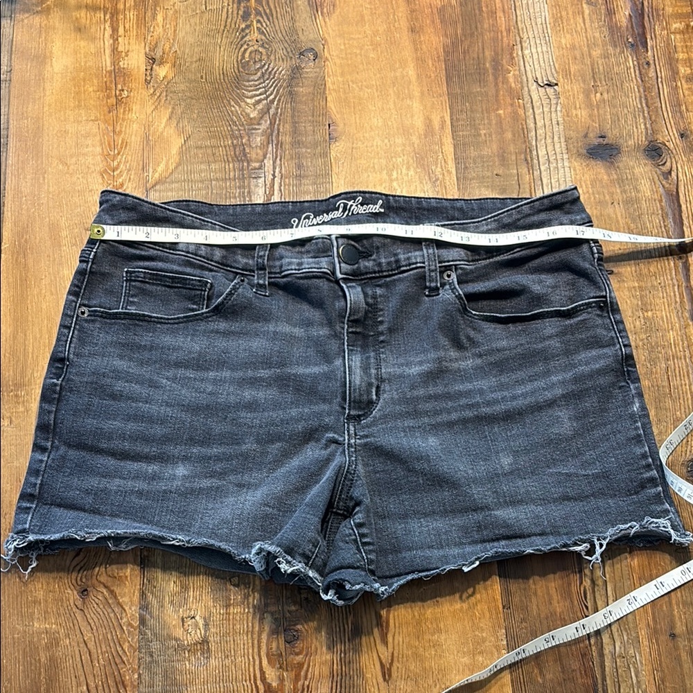 Women's Black Denim Shorts